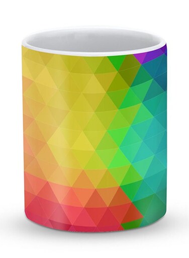 Premium Tropical Prism Designer Mug Multicolour
