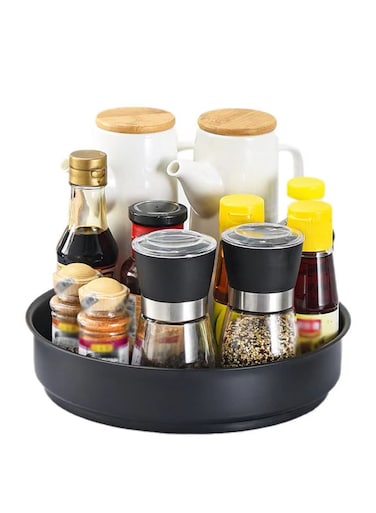 Rotating Lazy Susan Spice Rack, 20cm Non-Slip Organizer for Kitchen, Table, Fridge and Pantry, Perfect for Jars, Fruits and Snacks