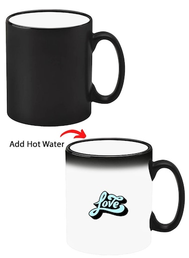 Colour Changing Heat Sensitive Magic Mug - Add Hot Tea or Coffee Be Happy-01 For Home Office Gift Kids Men Women