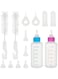 Excefore Pet Nursing Feeding Bottle, 14PCS Pet Nursing Bottle Kits Kitten Milk Feeder with Replacement Silicone Nipples Feeding Tool for Kitten Puppy Newborn Pet Animals
