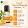 Bliss of Earth Orange Essential Oil, Citrus Aroma - 10ml, Diffuser Aromatherapy, Skin &amp; Hair Oil