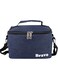 PRINCE Lunch Box Insulated Lunch Bag Large Cooler Tote Bag for Adult,Men,Women, Double Deck Cooler for Office/Picnic (24288-Navy)