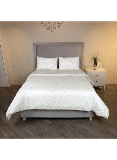 Box Malta Pixel 3-Pieces Printed Cotton Queen King Duvet Cover Set 220 x 220 cm