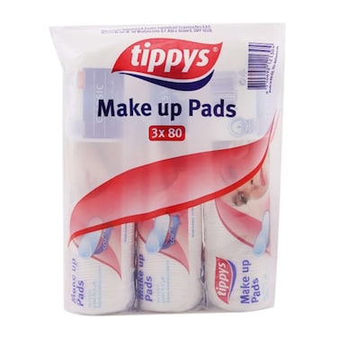 Tippys 80 Make Up Pads Pack of 3
