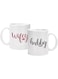 Wifey and Hubby Funny Couple Coffee Mugs Set Wedding Anniversary Valentine's Day Gifts for His Her presents Bridal Shower Vr Husband and Wife Newlywed Novelty Ceramic Cups 11 Ounce White 11Oz
