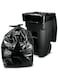 Home Cleaning dustbin liners Black roll 65 x 80 cm, 20 pieces   Garbage Bag 2 Roll