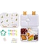 Eazy Kids 6 &amp; 4 Convertible Bento Lunch Box wt Sandwich Cutter Set - Avocado