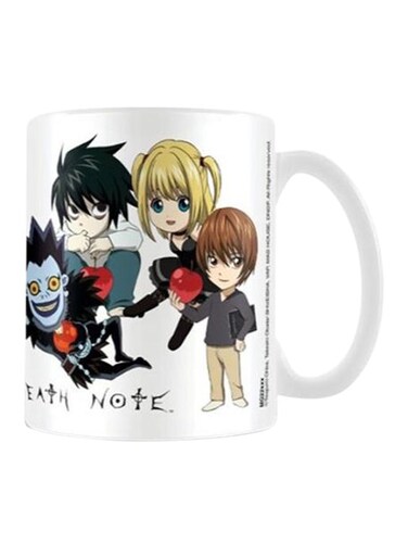 store Death Note Chibi Printed Mug White/Black/Beige