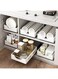 TAME Pull Out Cabinet Organizer Kitchen Storage Organizer, Heavy Duty Kitchen Organizers and Storage Slide Out Pantry Shelves Sliding Drawer Organiser for Kitchen (1pcs multifunction rack)