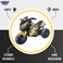 Lovely Baby LB 5188DX 12V Ride-On Bike for Kids, Leather Seat, EVA Wheels 2 Motors &ndash; Fun Ride-On for Ages 2-5 Years - Red