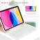 ZOOMEE Case for iPad for iPad 10th Gen 10.9 inch (2022) and iPad 11th (A16, 2025) Case with Keyboard - Backlit Detachable, Folio Cover with Pencil Holder Pink