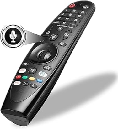 Universal LG Magic Remote with Pointer &amp; Voice Function MR20GA   Replacement for LG TV Remote MR19BA   LG Remote Control Compatible with Smart TV Models   Netflix &amp; Prime Video Hot Keys, Google/Alexa