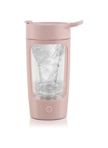 EQURA Electric Protein Shaker Bottle, EQURA 22Oz USB Rechargeable Blender Bottles, Shaker Bottles for Protein Mixes with BPA Free, Portable Vortex Mixer Cup for Fitness - Pink
