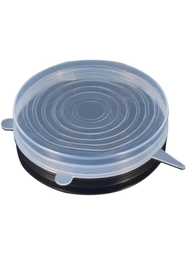 Dubai Gallery 6-Piece Vacuum Seal Bowl Cover Clear 25X20X4Centimeter