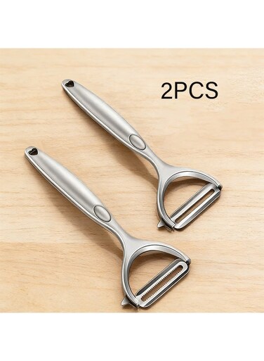 Peeler Set - Vegetable,Apple Peelers for Kitchen, Fruit, Carrot, Veggie,Potatoes Peeler,Y-Shaped Stainless Steel Peelers,with Ergonomic Non-Slip Handle &amp; Sharp Blade,Good Sturdy (2PCS)