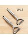 Peeler Set - Vegetable,Apple Peelers for Kitchen, Fruit, Carrot, Veggie,Potatoes Peeler,Y-Shaped Stainless Steel Peelers,with Ergonomic Non-Slip Handle &amp; Sharp Blade,Good Sturdy (2PCS)