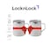 LocknLock Metro Mug 355ml, PACK of 2 &ndash; Insulated BPA-Free Stainless Steel Mugs with Handles &amp; Spill-Resistant Lids for Hot &amp; Cold Drinks