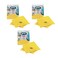Arix Sunny Yellow Multipurpose Soft Cloth &ndash; Premium Quality Cleaning Cloths (Pack of 3 x 3pcs)
