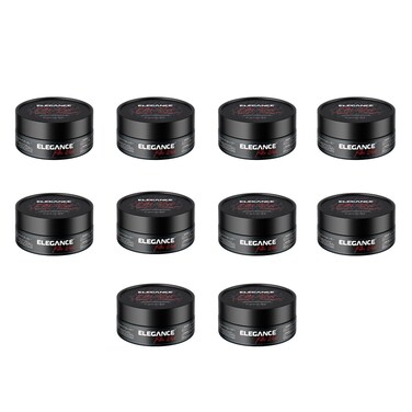 Elegance E-Series Fiber Wax 140ml (Pack of 10) &ndash; Strong Hold, Texturizing, Clear Formula