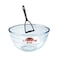 Ocuisine Mixing Bowl 3.0L Borosilicate Glass + Free Metaltex Rapid Potato Masher 28cm &ndash; Durable &amp; Efficient Kitchen Set