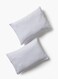 2-Piece Home Essential Coral Fleece Waterproof Pillow Protector Set - 50x75 cm Polyester White' Single