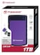 Transcend Rugged External Hard Drive USB 3.1 Gen 1 StoreJet 25H3P   TS1TSJ25H3P   Purple