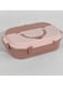 4 Compartments Lunch Box Insulated Bento Box 1300 ml Size Food Container Leakproof for Kids and Adults Including Reusable Stainless Steel Cutleries with Storage Slot Microwave Safe Lunch Box