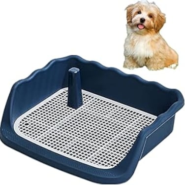 Top-Notch Indoor Dog Potty Tray: Train Your Pup with this Easy-Clean, Non-Spill Litter Box featuring a Protective Wall and Removable Design