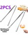 Egg Chalaza Removal Tool,Stainless Steel Tongs,Toothed Design Eggshell Fragment Membrane Remover Tong,Multipurpose Kitchen Tool for Cooking Food Cake Bakers Pastry Chefs