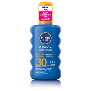 NIVEA SUN Spray Protect &amp; Moisture SPF 30 200ml