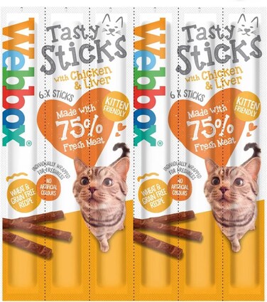 Webbox Tasty Cat Sticks Chicken &amp; Liver 30g
