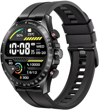 Haylou Solar Pro 1.43 Inch AMOLED BT Calling Smart Watch - Black