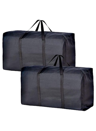 2-Pack Extra Large Moving Bags &ndash; Heavy-Duty Storage Totes with Strong Zippers &amp; Handles, Space-Saving Organizer for Clothes, Moving, and Traveling（80*48*25cm)