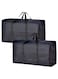 2-Pack Extra Large Moving Bags &ndash; Heavy-Duty Storage Totes with Strong Zippers &amp; Handles, Space-Saving Organizer for Clothes, Moving, and Traveling（80*48*25cm)