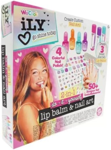 Samaco 2 In 1 Lip Balm and Nail Art, Multicolor