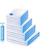 16pcs Clothes &amp; Blanket Vacuum Compression Bags Set With 1 Hand-pump Included