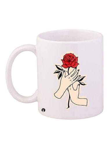 Printed Ceramic Coffee Mug Multicolour
