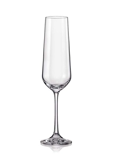 Champagne Flute Glass Siesta 180ml, Crystalline