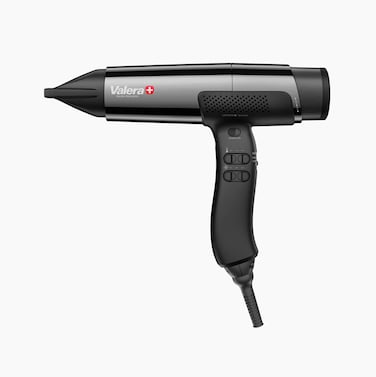Valera Ultimate Ai Professional Hair Dryer - 120K Rpm Digital Motor, Turbo Booster, 9 Settings, LED Display, Abt Air Boost Tech, Diffuser &amp; 3 Nozzles - Black Chrome (Uk Plug)