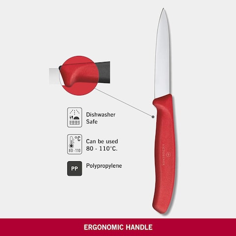 Victorinox Classic Paring Knife, 8 cm, Red