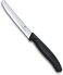 Victorinox Classic Round Tip Wavy Tomato Knife, 11 cm, Black