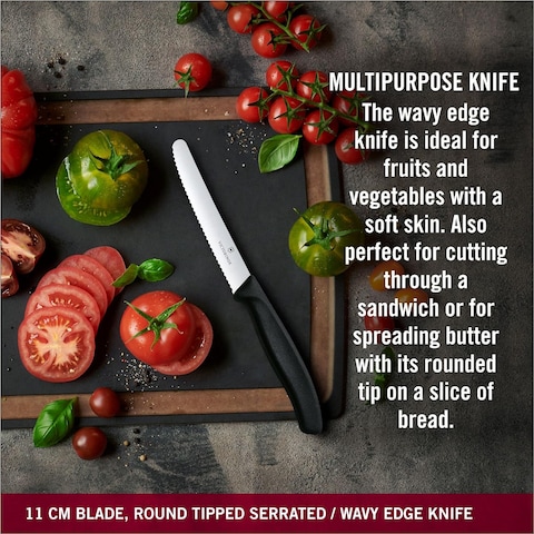 Victorinox Swiss Classic Paring Knife Set, 3 Pieces Black 6.7113.3