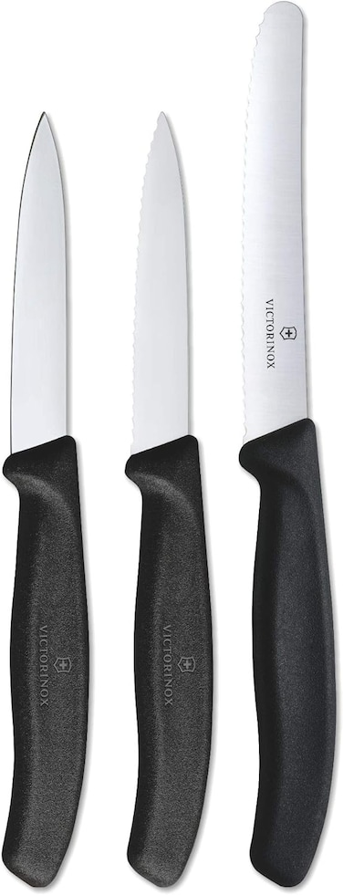 Victorinox Swiss Classic Paring Knife Set, 3 Pieces Black 6.7113.3
