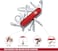 Victorinox Explorer Medium Pocket Knives With Magnifying Glass 1.6703 Red Swiss Made Pocket Knife With 16 Functions