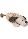 Trixie Plush Toy with Rope Dog Toy - BEIGE/30CM