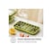 Double-layer 64-grid ice tray with press-to-release design and included ice shovel for convenience