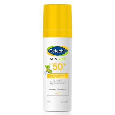 Cetaphil Sun Kids Liposomal Lotion With SPF 50+, Face &amp; Body Moisturizer Sunscreen for Sensitive Skin, Unscented, 150ml