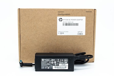 HP - 45W BLUE PIN Power Adapter with 3 Pin UK Power Cable