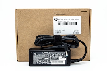 HP - 65W BLUE PIN Power Adapter with 3 Pin UK Power Cable