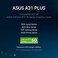ASUS A31 Plus TG ARGB ATX Mid-Tower PC Case, Tempered Glass Side Panel, 4 Pre-installed ARGB Fans, Black